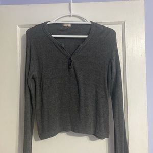 Brandy Melville cropped Henley